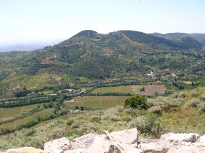 A view of the countryside from Segesta