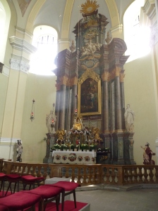 The main altar in Hejnice Basilica