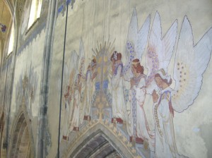 Secession wall paintings in the Church of Saint Lawrence