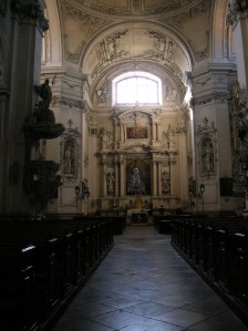 The interior of the Church of the Assumption of the Virgin Mary
